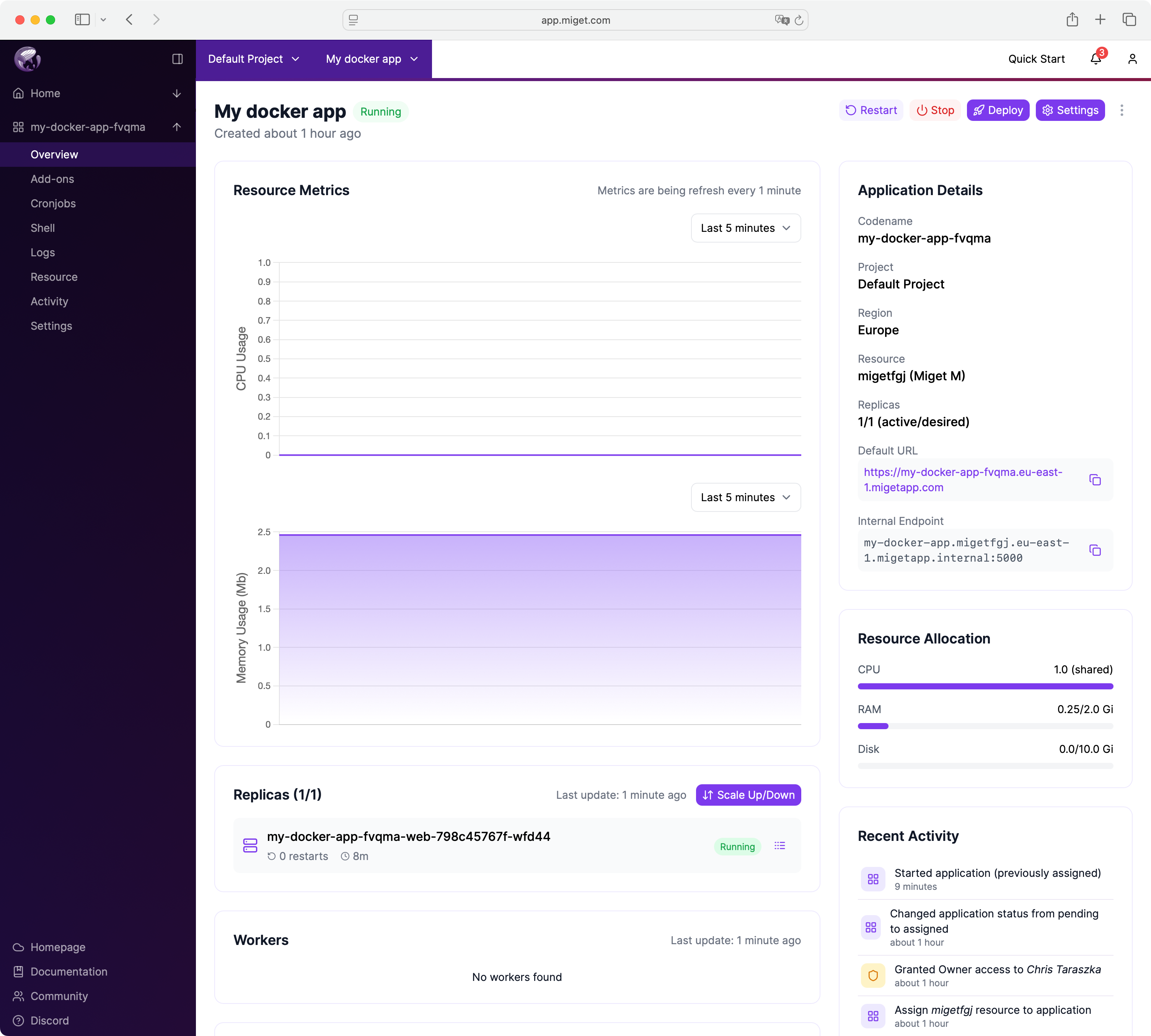 App Overview - Running